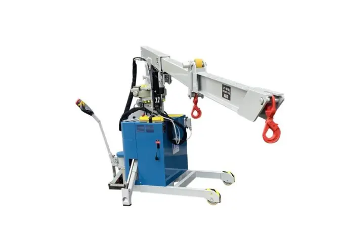 Grue électrique atelier 180° avec stabilisateurs