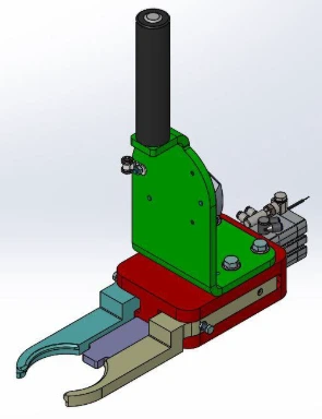 Pince pneumatique a serrage angulaire Out041