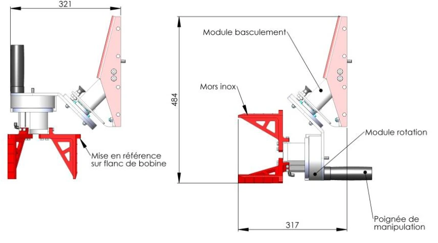 Pince à serrage concentrique 3 mors Out043