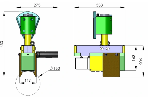 Outil pneumo-magnétique contrôlé Out039