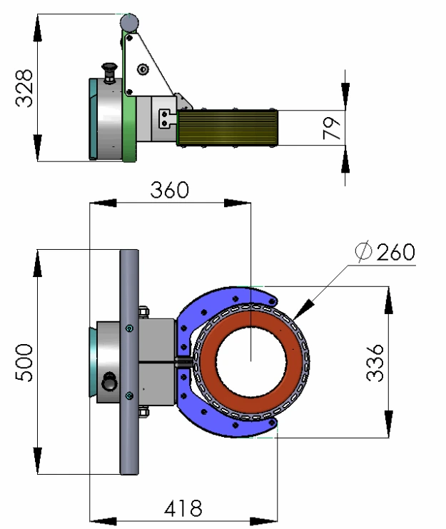 Outil pince pneumatique_rotation_contrôle Out61