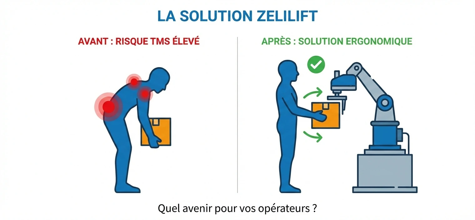 Solution de ZeliLift contre les TMS